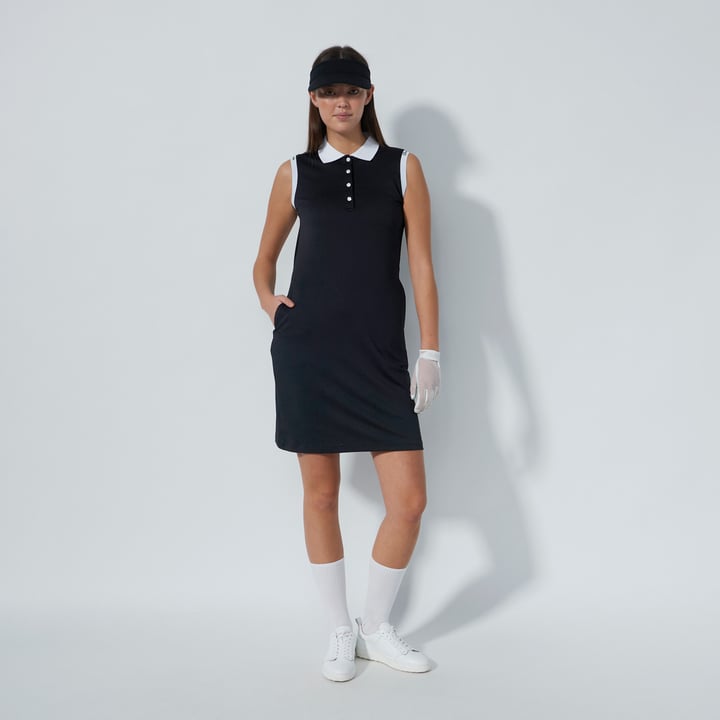 Sicaya Sl Polo Dress Svart Daily Sports Sicaya Sl Polo Dress Svart Daily Sports