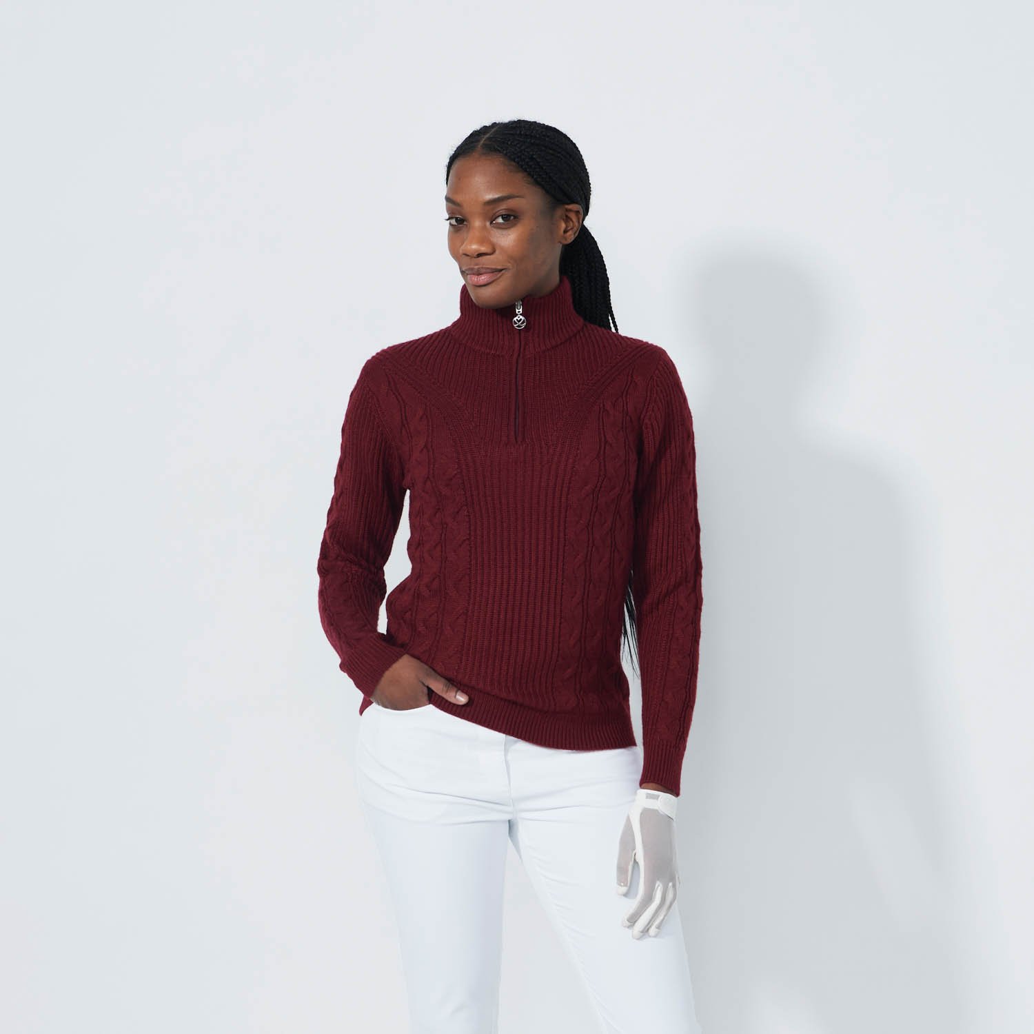 Cable Ls Pullover Lined