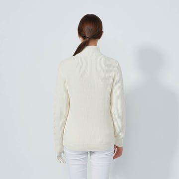Cable Ls Pullover Lined Vit Daily Sports