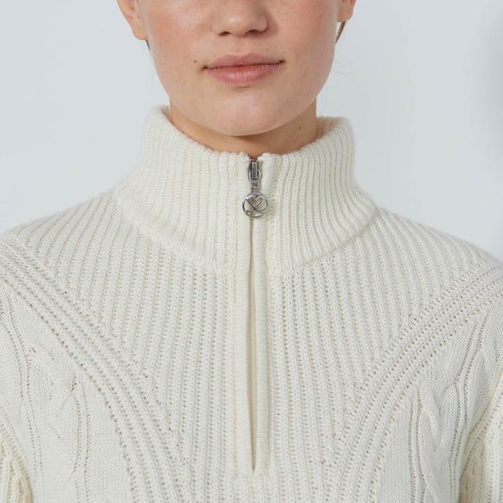 Cable Ls Pullover Lined Vit Daily Sports Cable Ls Pullover Lined Vit Daily Sports