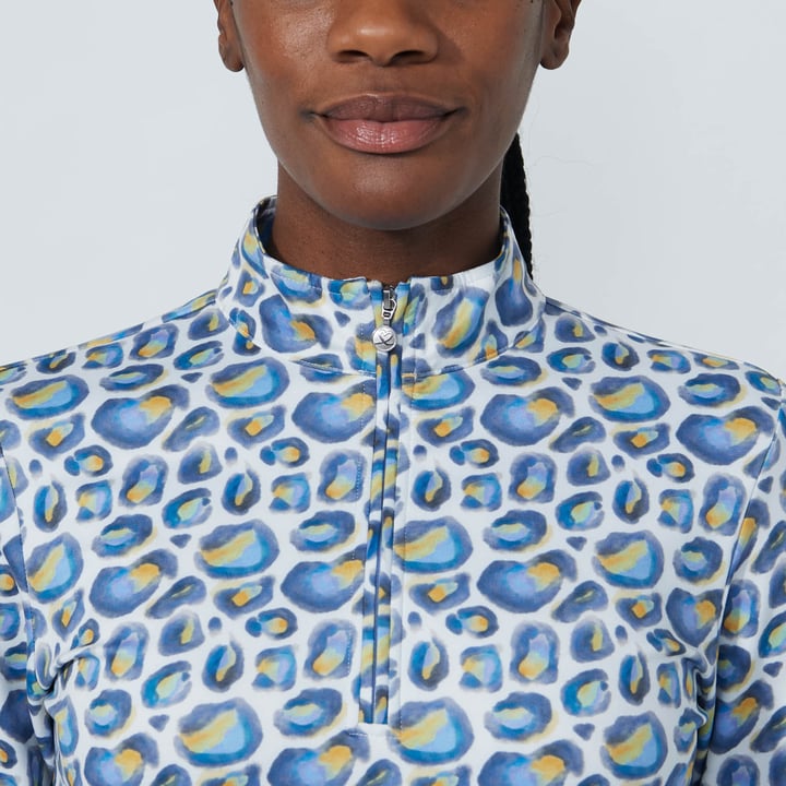 Print Peached Half Neck Daily Sports