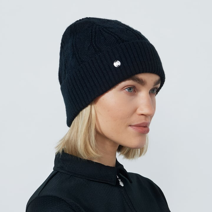 Cable Knit Hat Blau Daily Sports