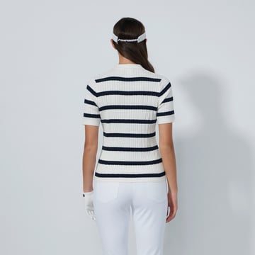 Stripe Madelene 1/2S Blå Daily Sports