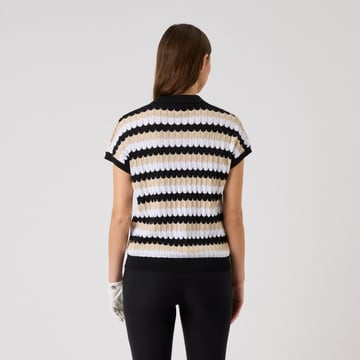 Zig-Zag Caps Top Svart Daily Sports