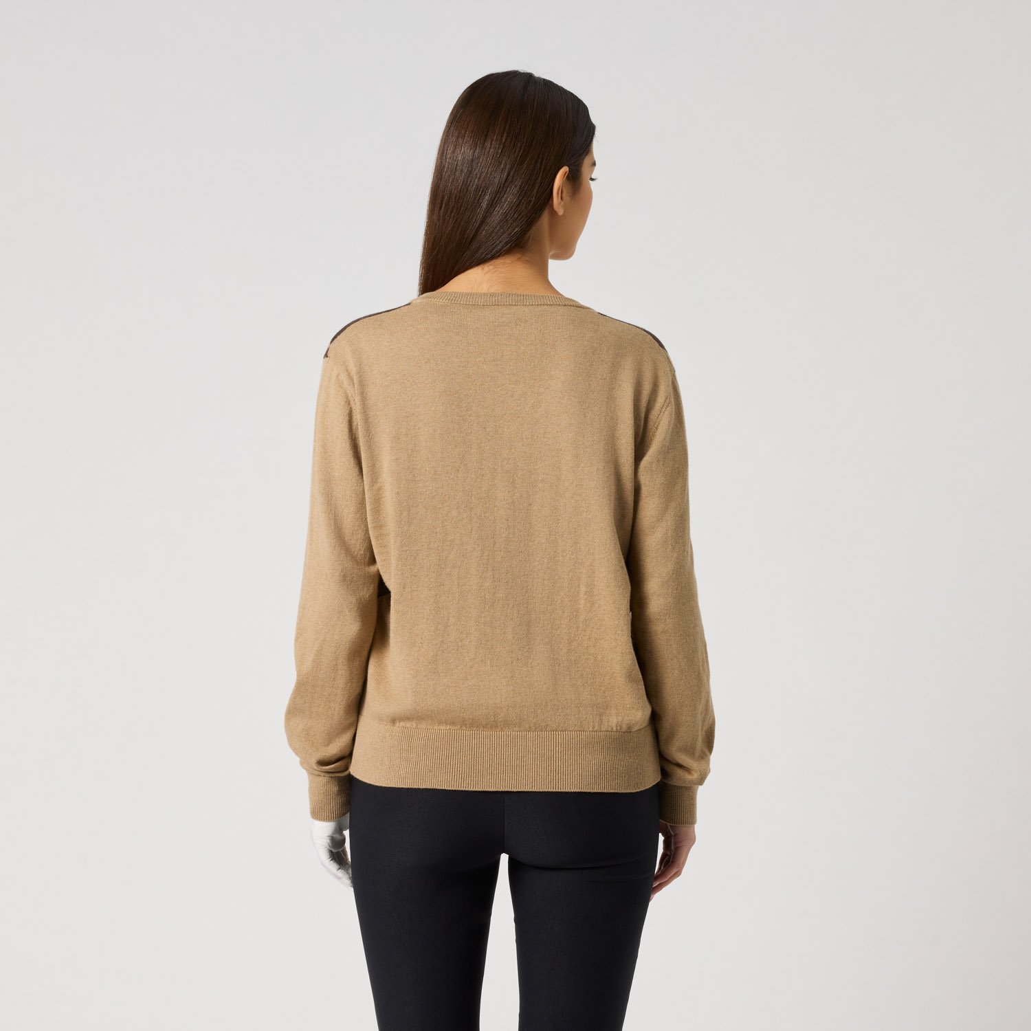 Argyle V-Neck Pullover Daily Sports