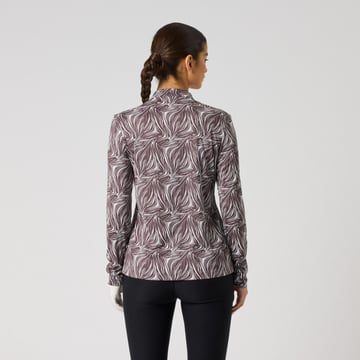 Dull Printed Ls Half Neck Daily Sports