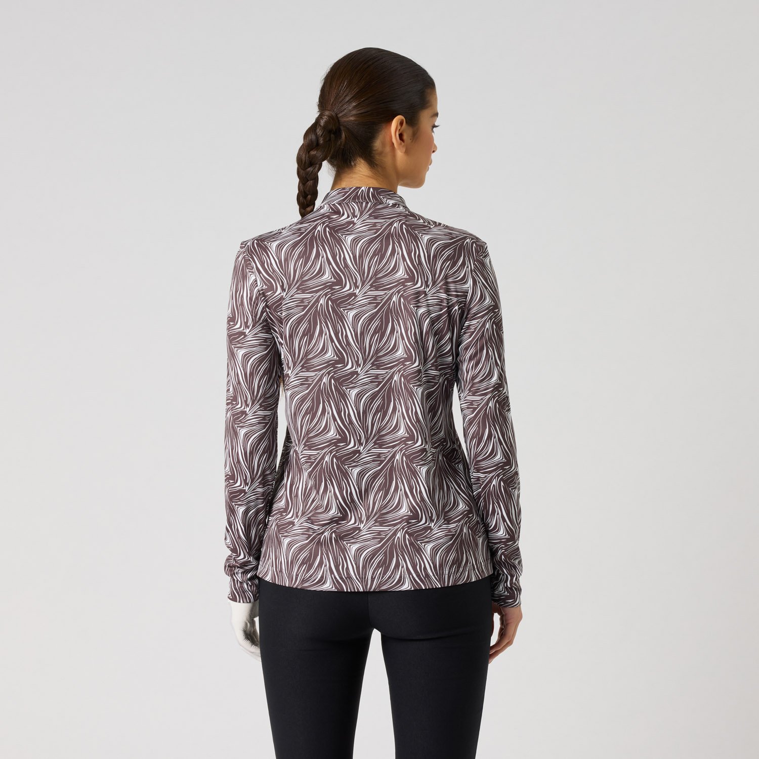 Dull Printed Ls Half Neck Daily Sports Dull Printed Ls Half Neck Daily Sports