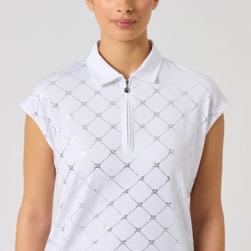 Foil Print Cap S Shirt Vit Daily Sports