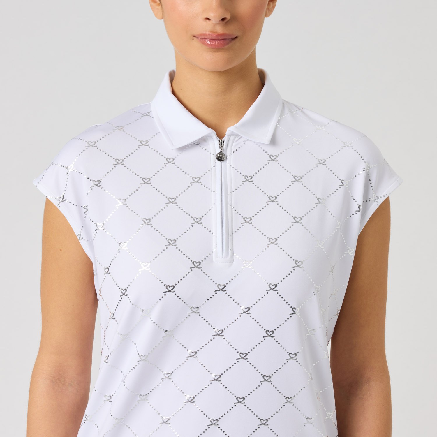 Foil Print Cap S Shirt Vit Daily Sports Foil Print Cap S Shirt Vit Daily Sports