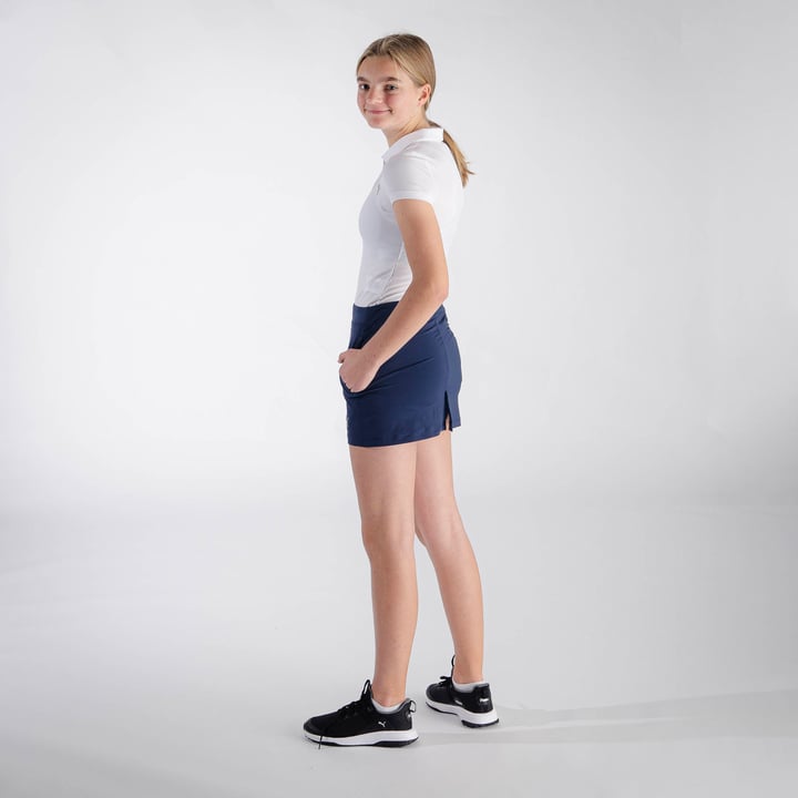 Girls Solid Knit Skirt Blau Puma