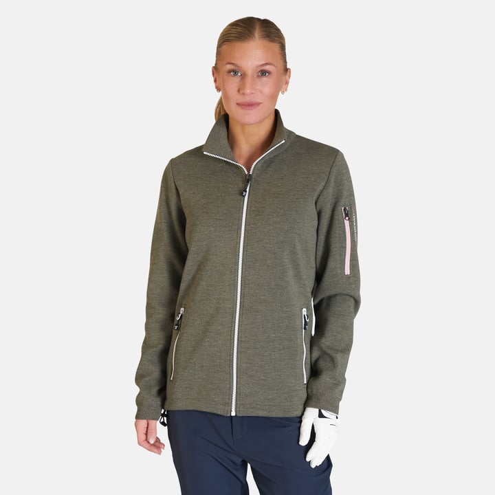 Hedda WB Full Zip Grøn Ivanhoe