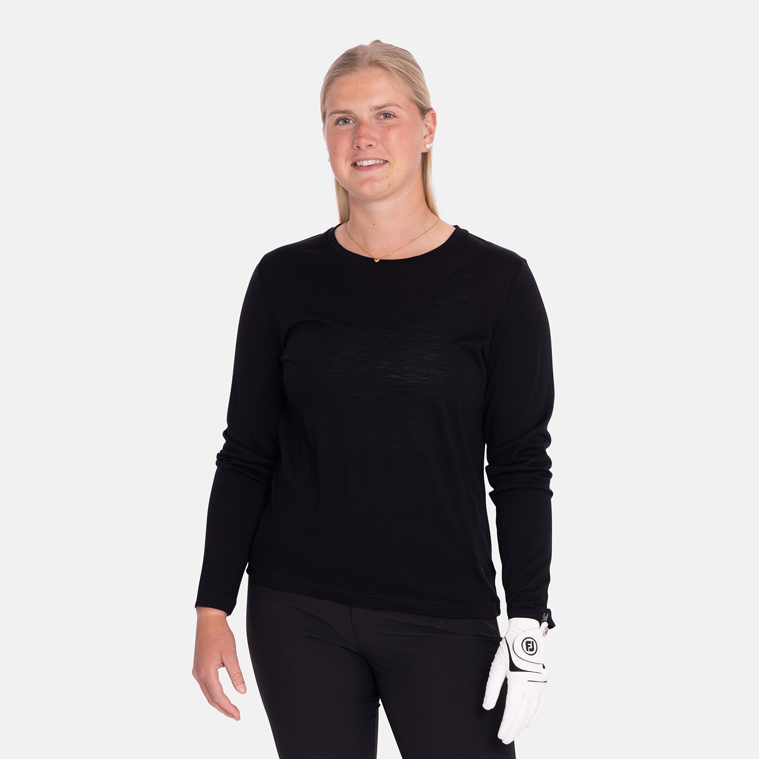 Underwool Merino Long Sleeve Musta Ivanhoe