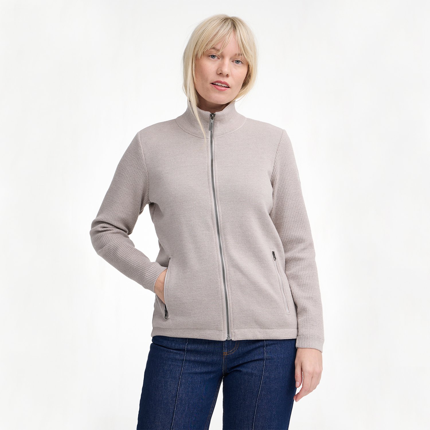 Harriet Full-Zip Windbreaker Beige Ivanhoe