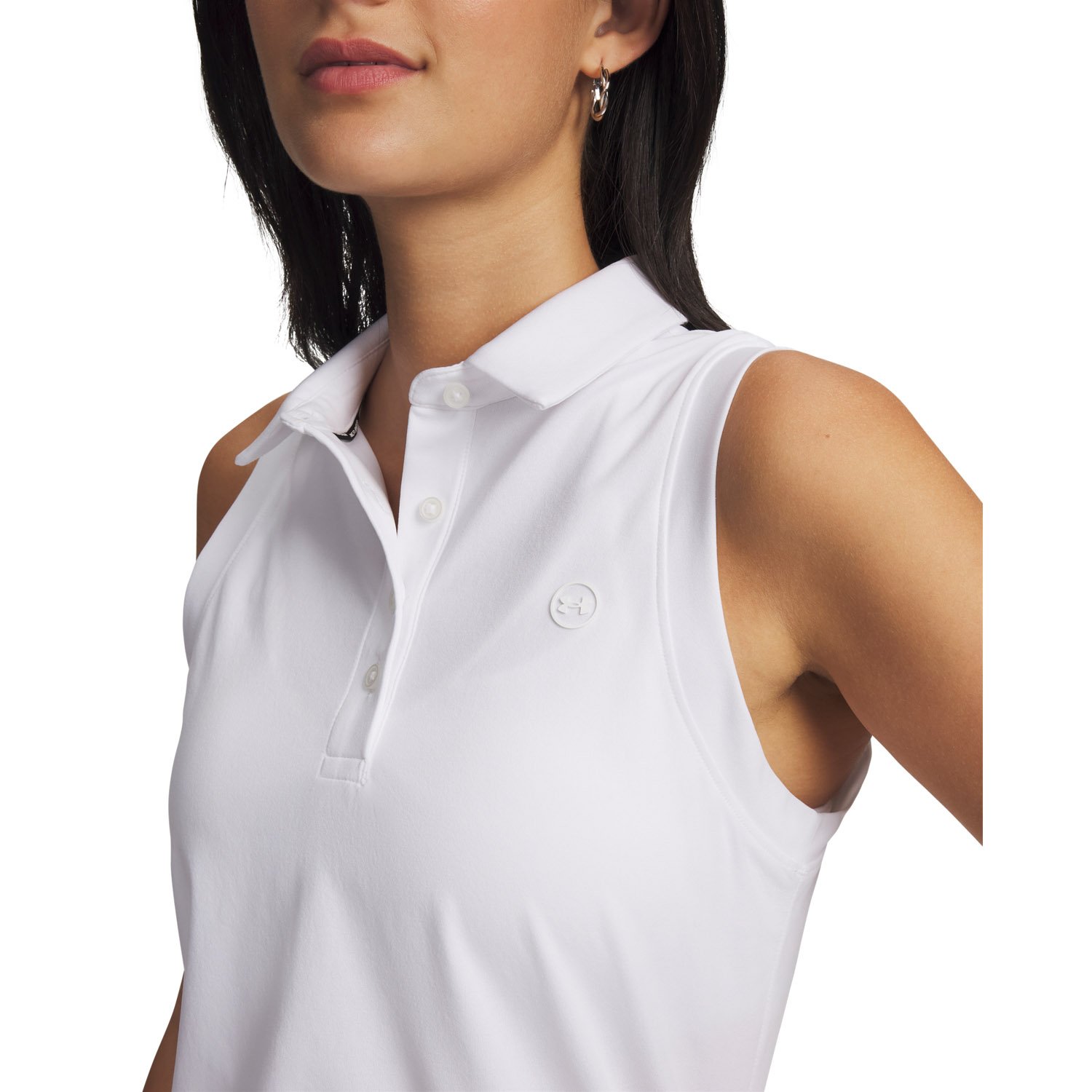 Drive SL Polo Weiß Schwarz Under Armour