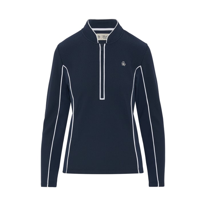 Ls Midweight Texture Bleu Original Penguin