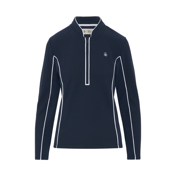 Ls Midweight Texture Blå Original Penguin Ls Midweight Texture Blå Original Penguin