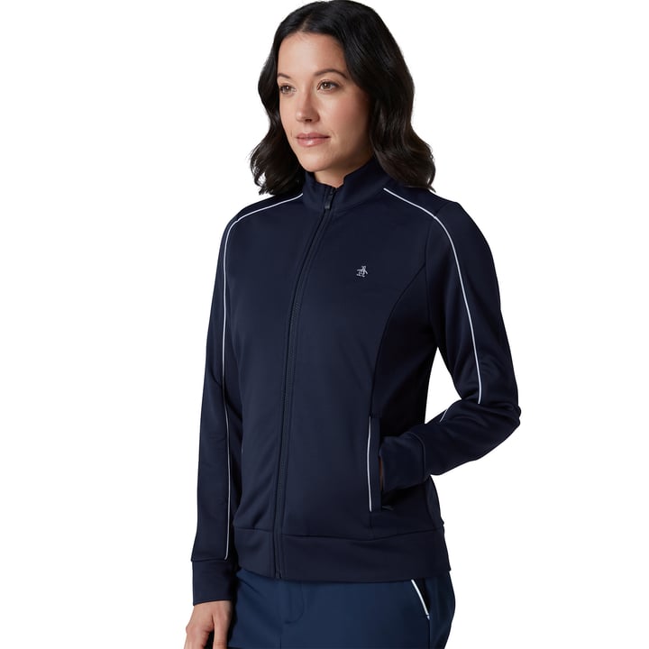 OP Mock Neck Full-Zip J Blue Original Penguin OP Mock Neck Full-Zip J Blue Original Penguin