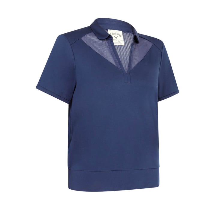 Waist Length Ss Top Blue Callaway