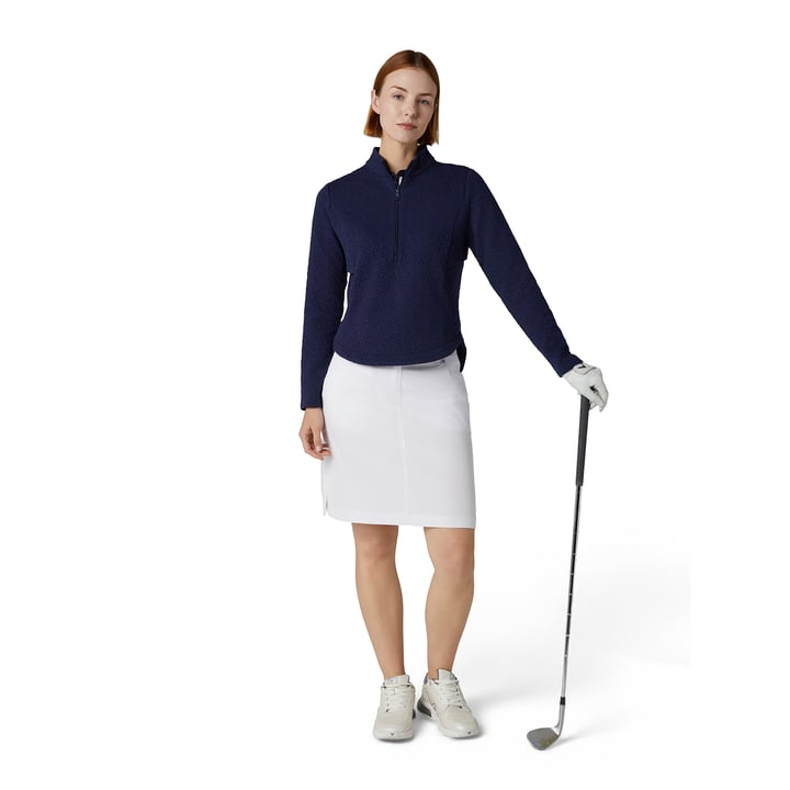 1/2 Zip Quilted Knit Blue Callaway 1/2 Zip Quilted Knit Blue Callaway