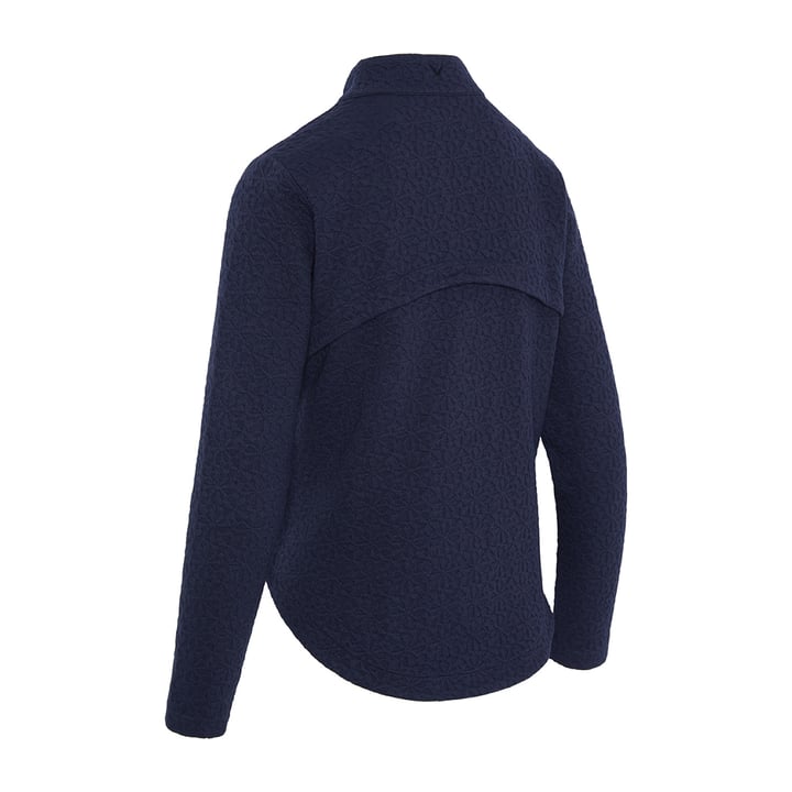 1/2 Zip Quilted Knit Blue Callaway