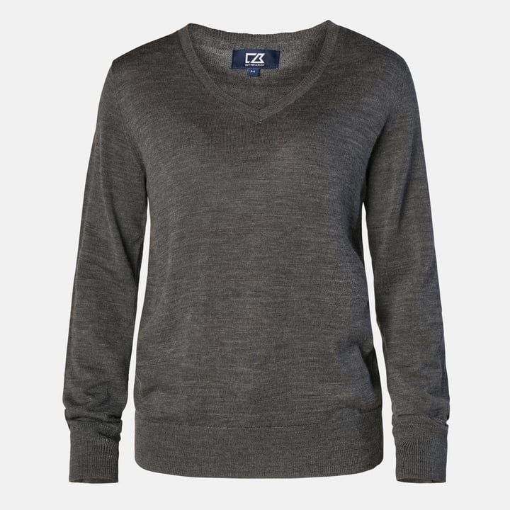 Vernon V-Neck Merino Grå Cutter & Buck