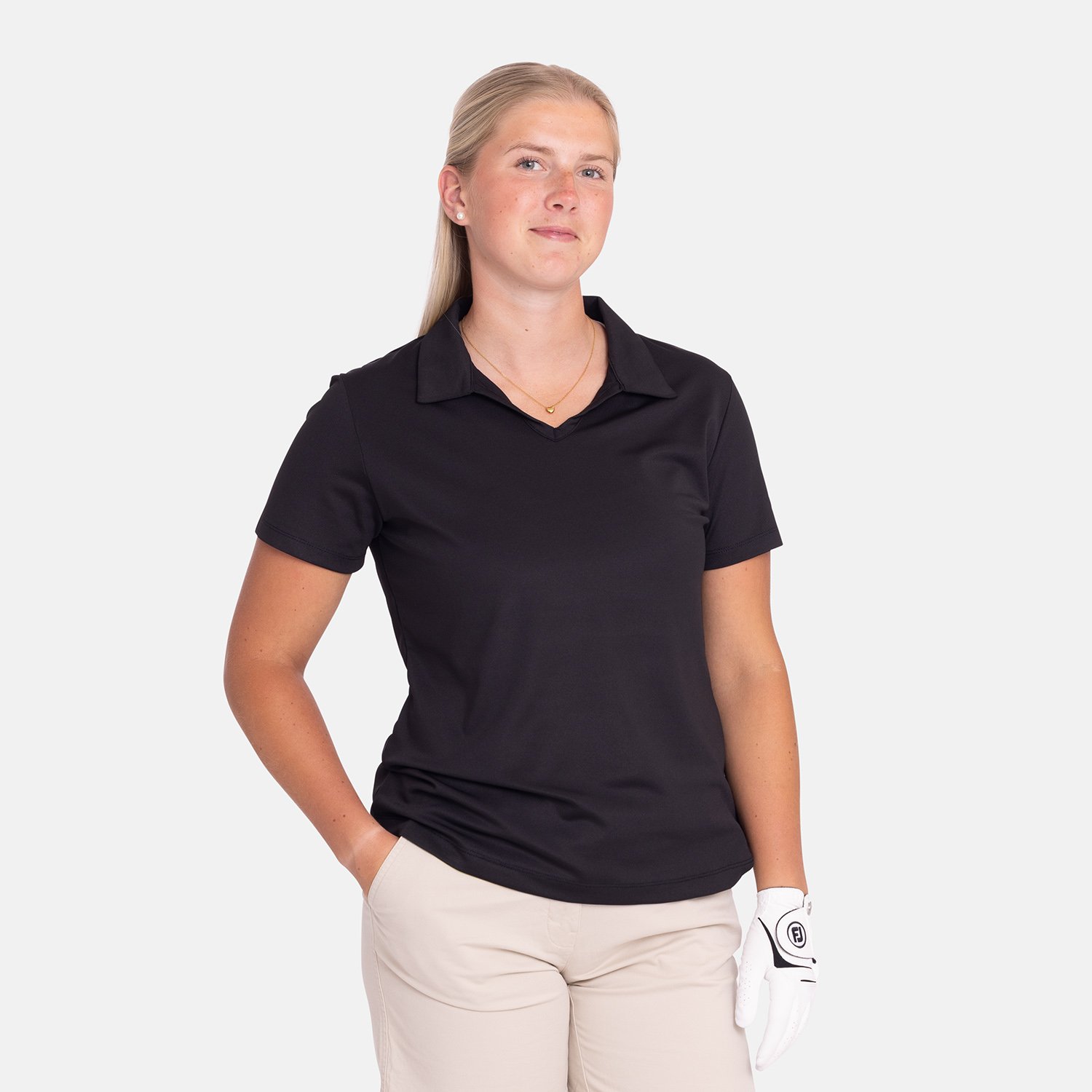 Virtue Polo V-Neck Le noir Cutter & Buck