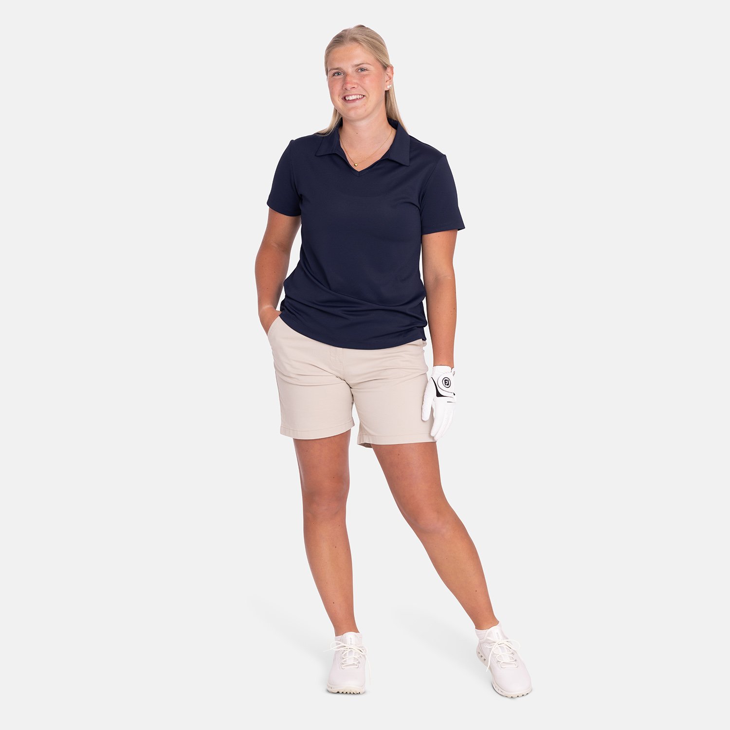 Virtue Polo V-Neck Blå Cutter & Buck