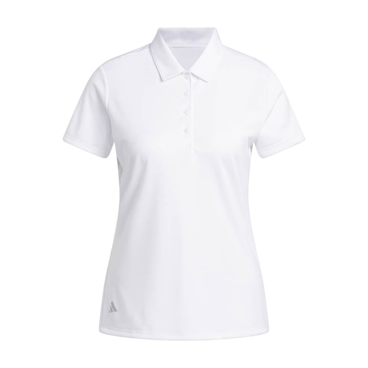 W Solid Performance Short Sleeve Polo Shirt Hvid Adidas W Solid Performance Short Sleeve Polo Shirt Hvid Adidas