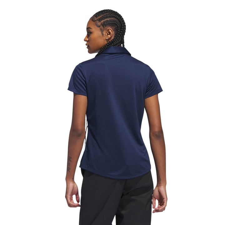 W Solid Performance Short Sleeve Polo Shirt Blå Adidas W Solid Performance Short Sleeve Polo Shirt Blå Adidas