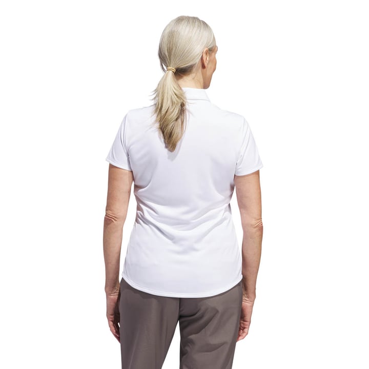 W Solid Performance Short Sleeve Polo Shirt Hvid Adidas W Solid Performance Short Sleeve Polo Shirt Hvid Adidas