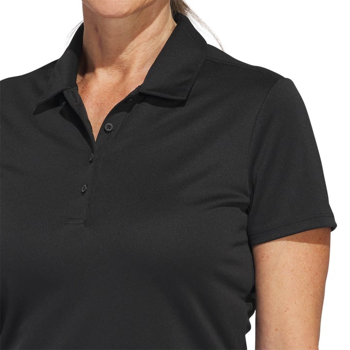 W Solid Performance Short Sleeve Polo Shirt Sort Adidas W Solid Performance Short Sleeve Polo Shirt Sort Adidas