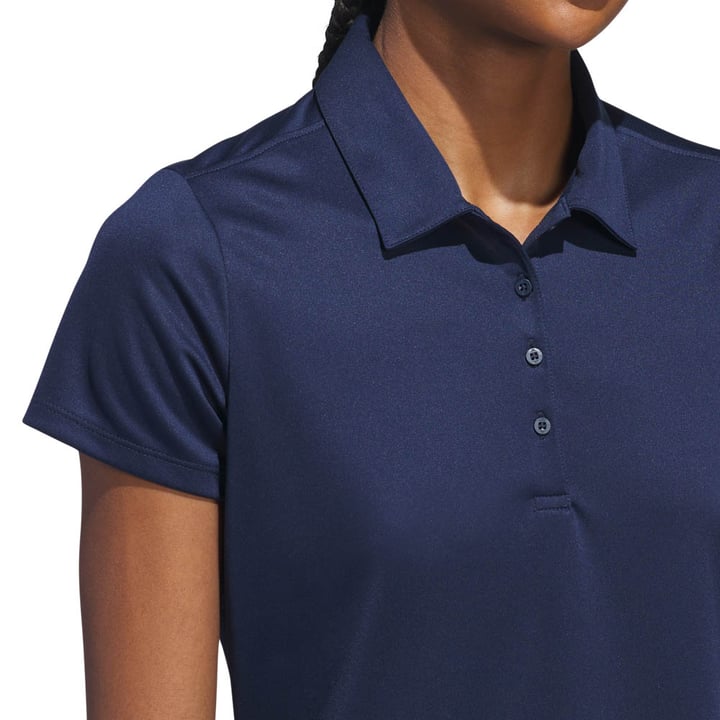 W Solid Performance Short Sleeve Polo Shirt Blå Adidas W Solid Performance Short Sleeve Polo Shirt Blå Adidas