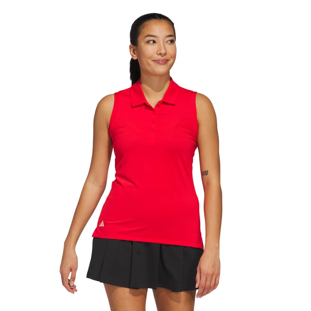W Ultimate Solid Sleeveless Polo Shirt Adidas