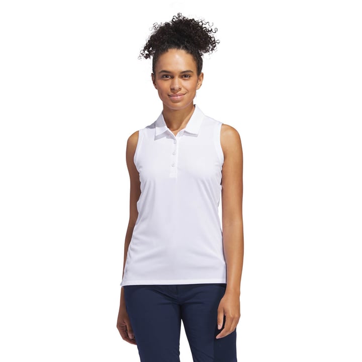 Ultimateimate365 Solid Sleeveless Polo Shirt Hvit Adidas Ultimateimate365 Solid Sleeveless Polo Shirt Hvit Adidas