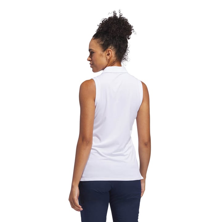 Ultimateimate365 Solid Sleeveless Polo Shirt Hvit Adidas Ultimateimate365 Solid Sleeveless Polo Shirt Hvit Adidas