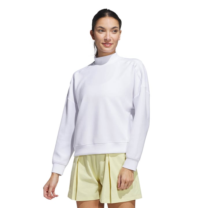 W Beyond Spacer Mock Layer Sweatshirt Hvid Adidas