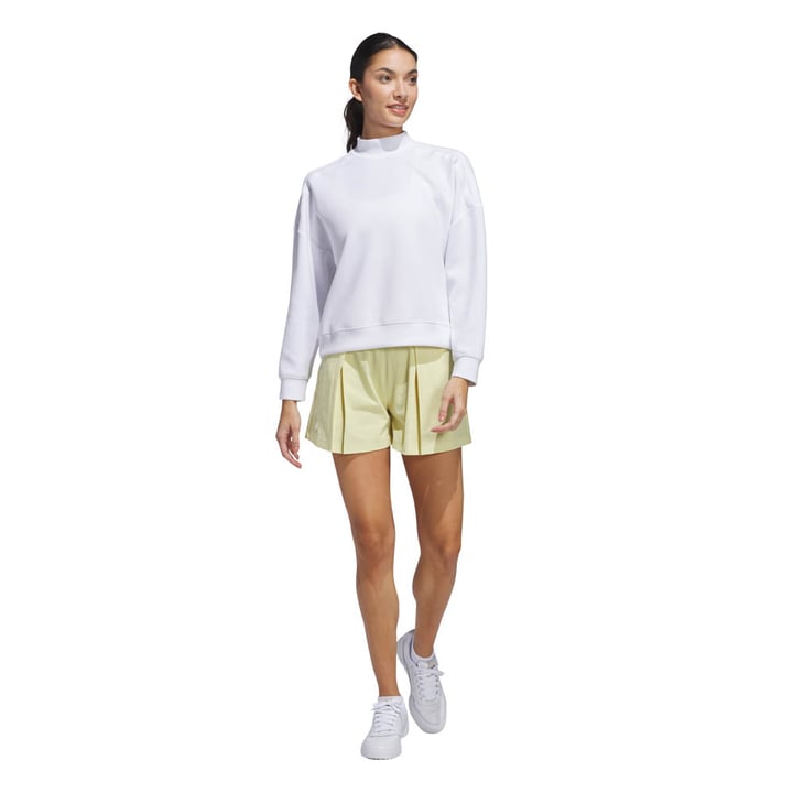 W Beyond Spacer Mock Layer Sweatshirt Vit Adidas W Beyond Spacer Mock Layer Sweatshirt Vit Adidas