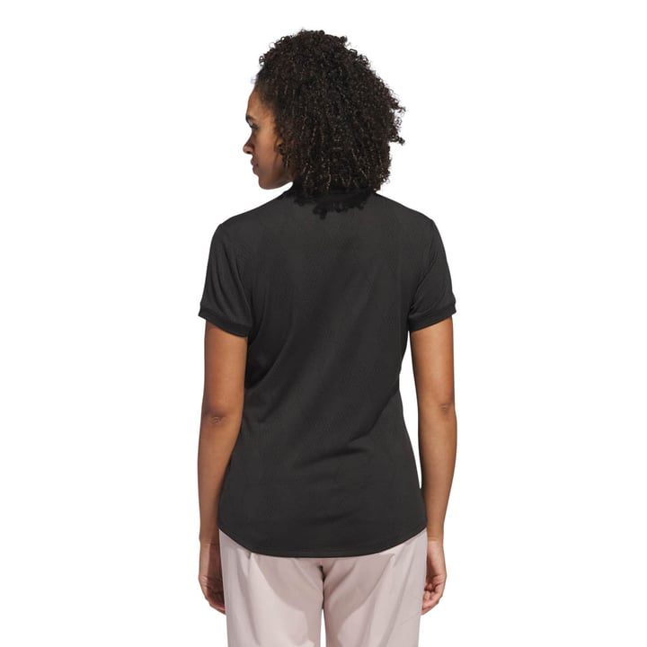 W Ultimate Diamond Jacquard Polo Shirt Musta Adidas W Ultimate Diamond Jacquard Polo Shirt Musta Adidas
