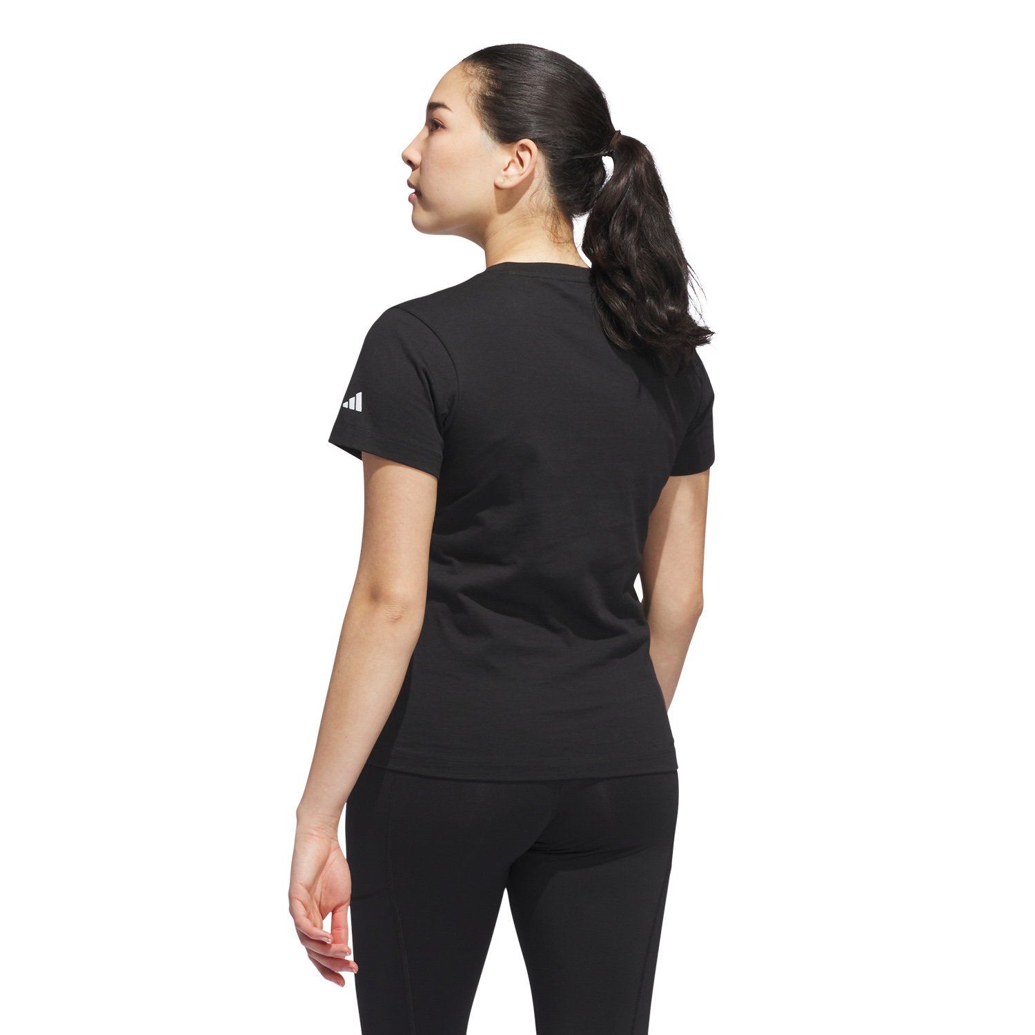 W Blank T Musta Adidas