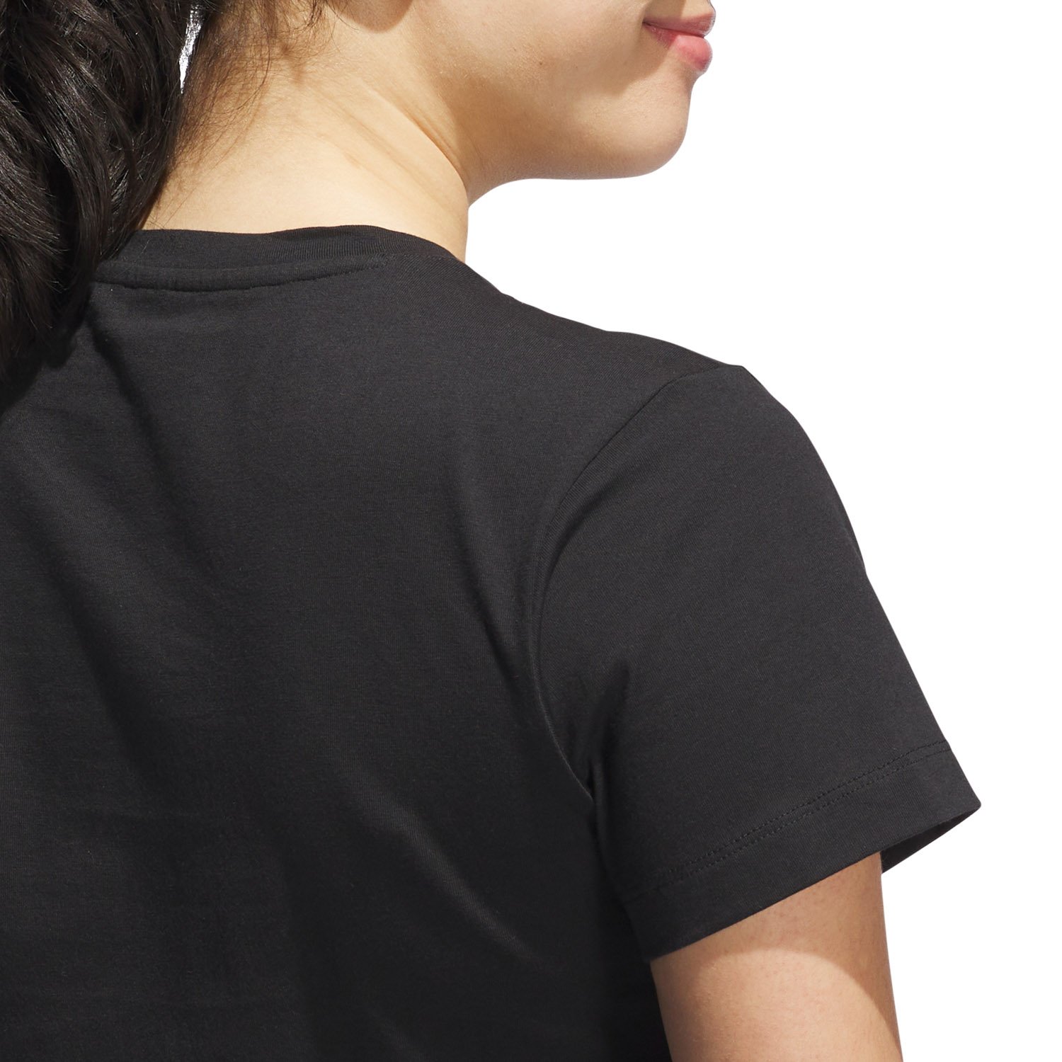 W Blank T Musta Adidas