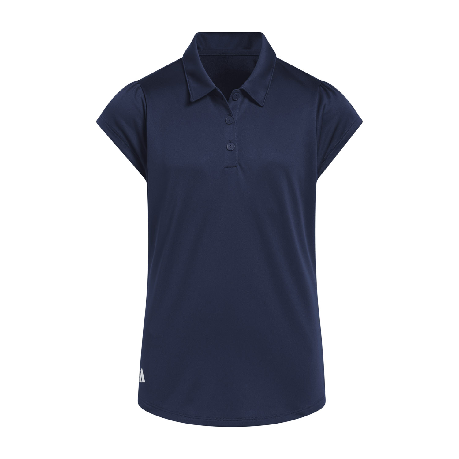 Girls Performance Short Sleeve Polo Blau