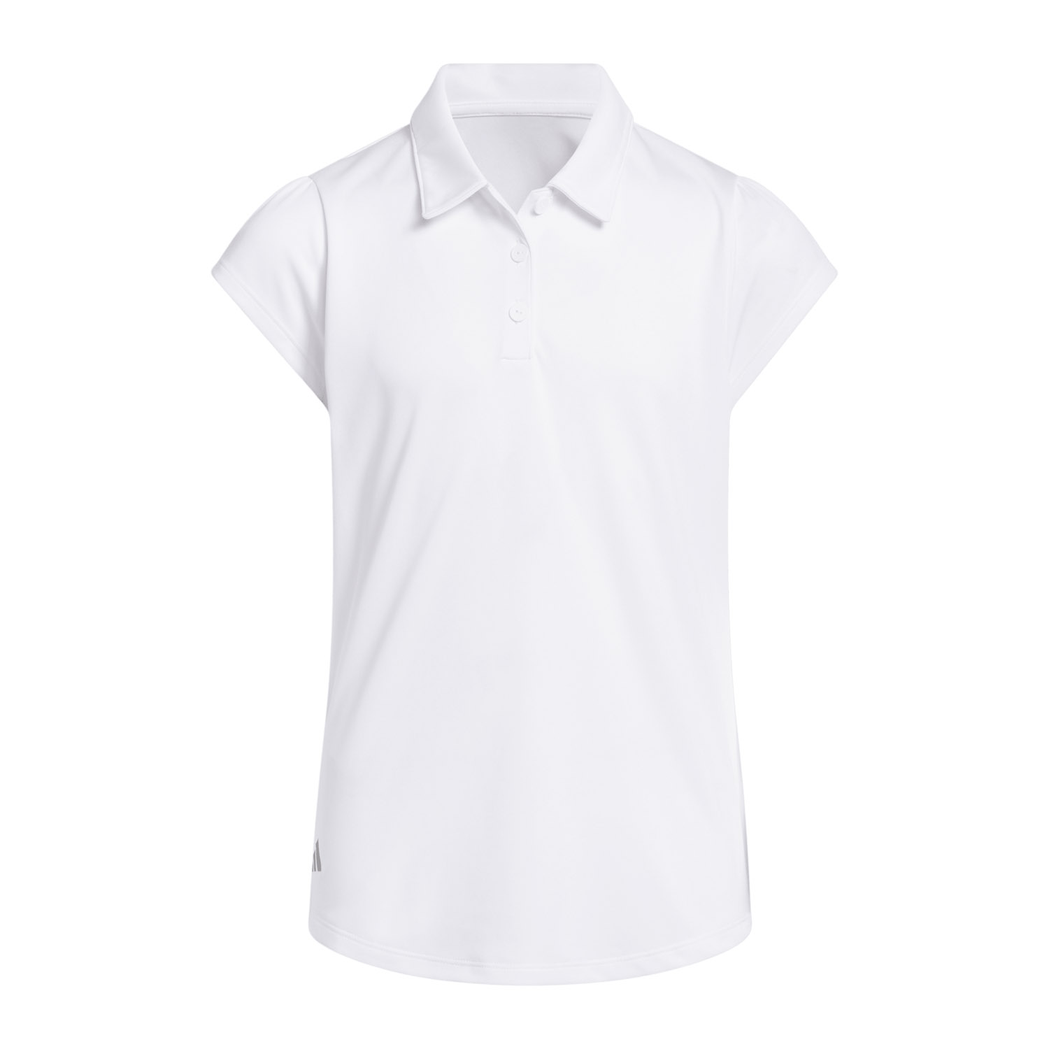 Girls Performance Short Sleeve Polo Weiß
