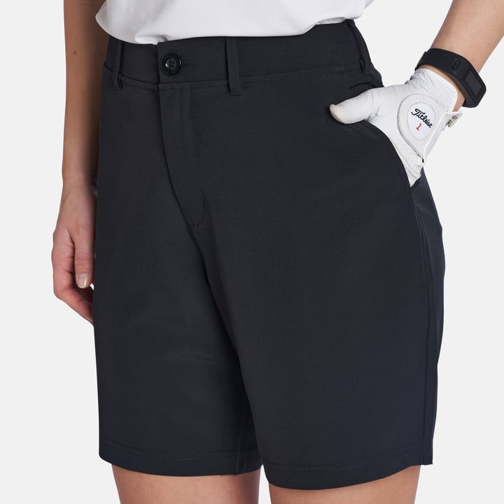 W 4-Way Stretch Short Svart Bogeys & Birdies
