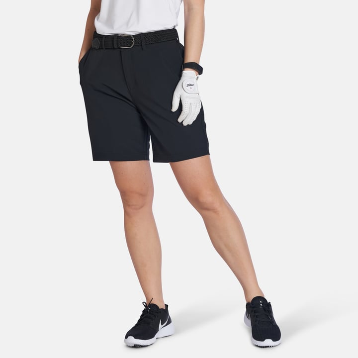 W 4-Way Stretch Short Svart Bogeys & Birdies