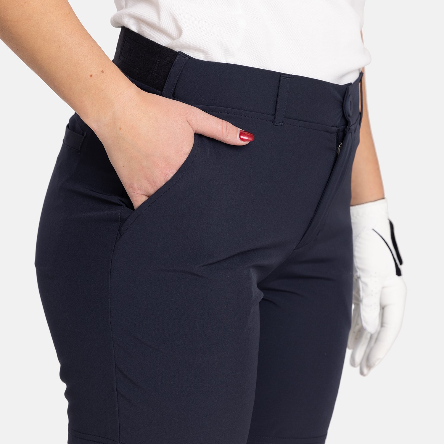 W 4-Way Stretch Short Blå Bogeys & Birdies