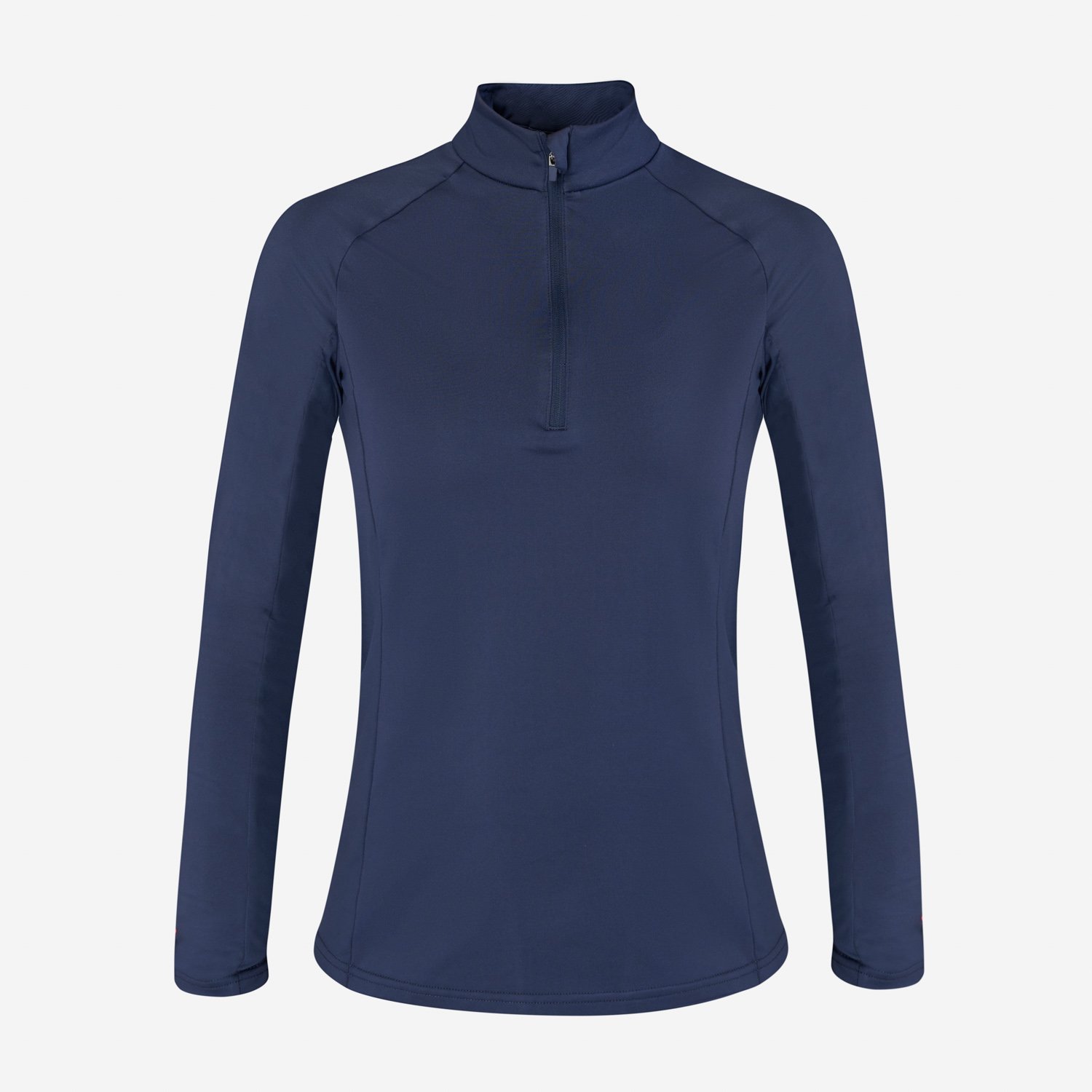 W Mid Layer LS Zip Blå