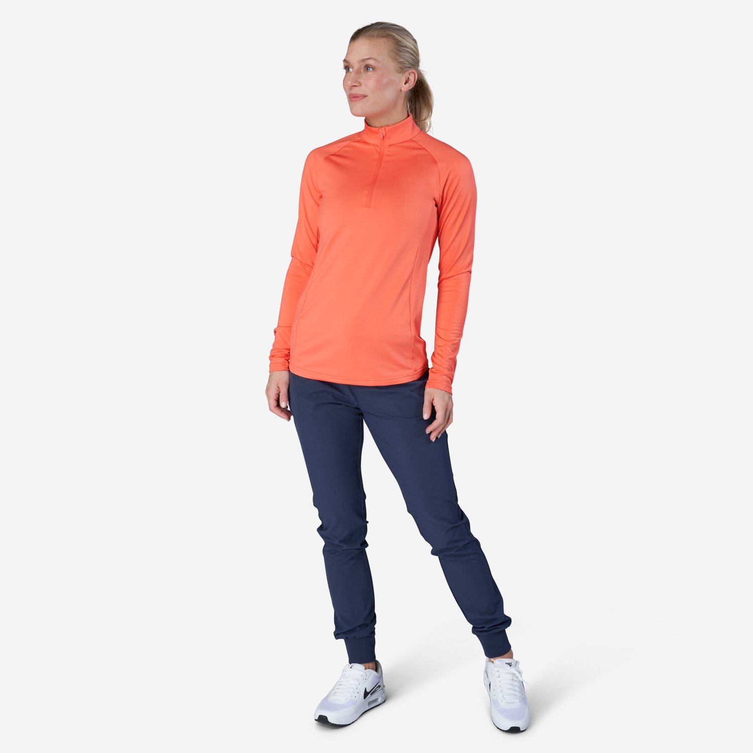 W Mid Layer LS Zip Rouge Bogeys & Birdies