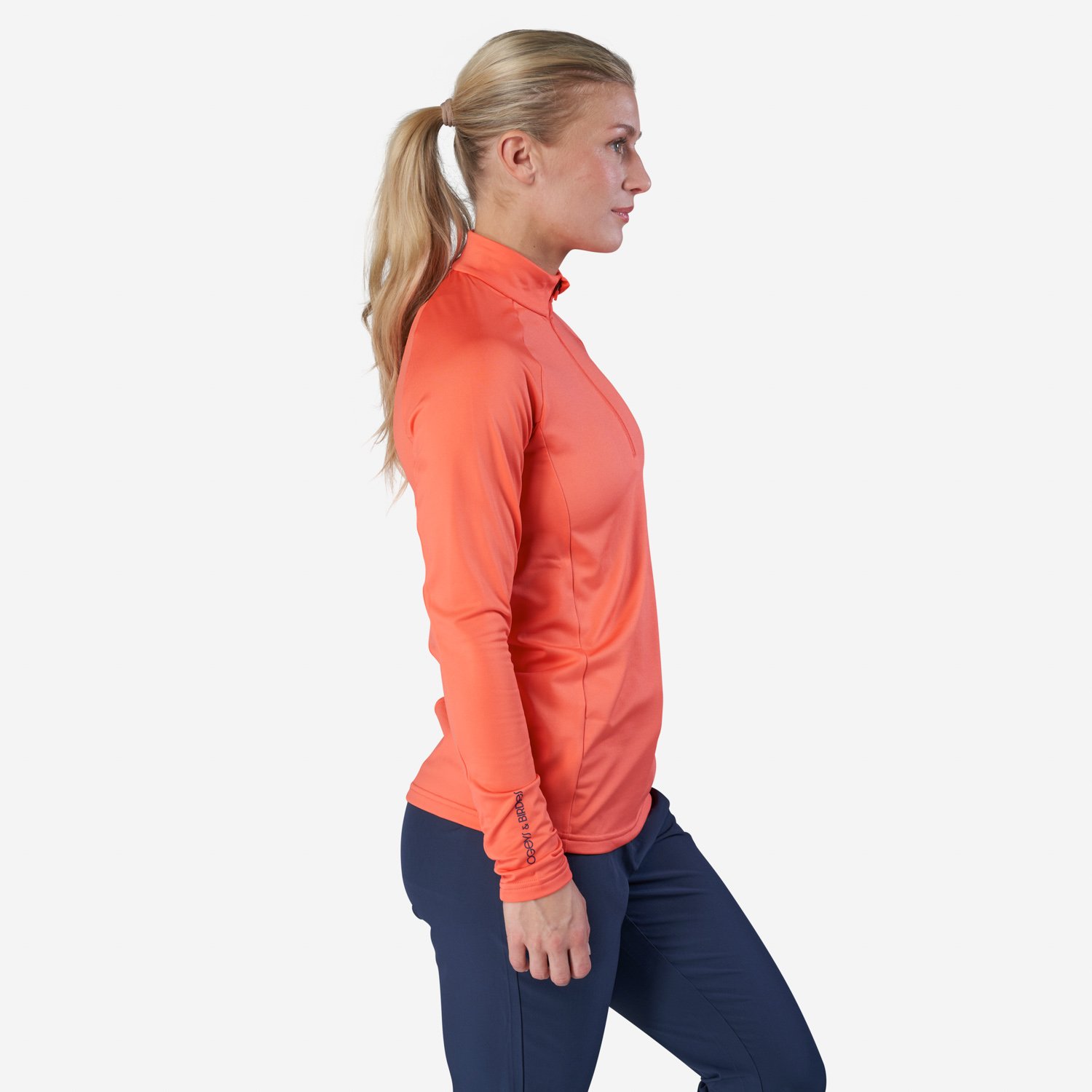 W Mid Layer LS Zip Rouge Bogeys & Birdies
