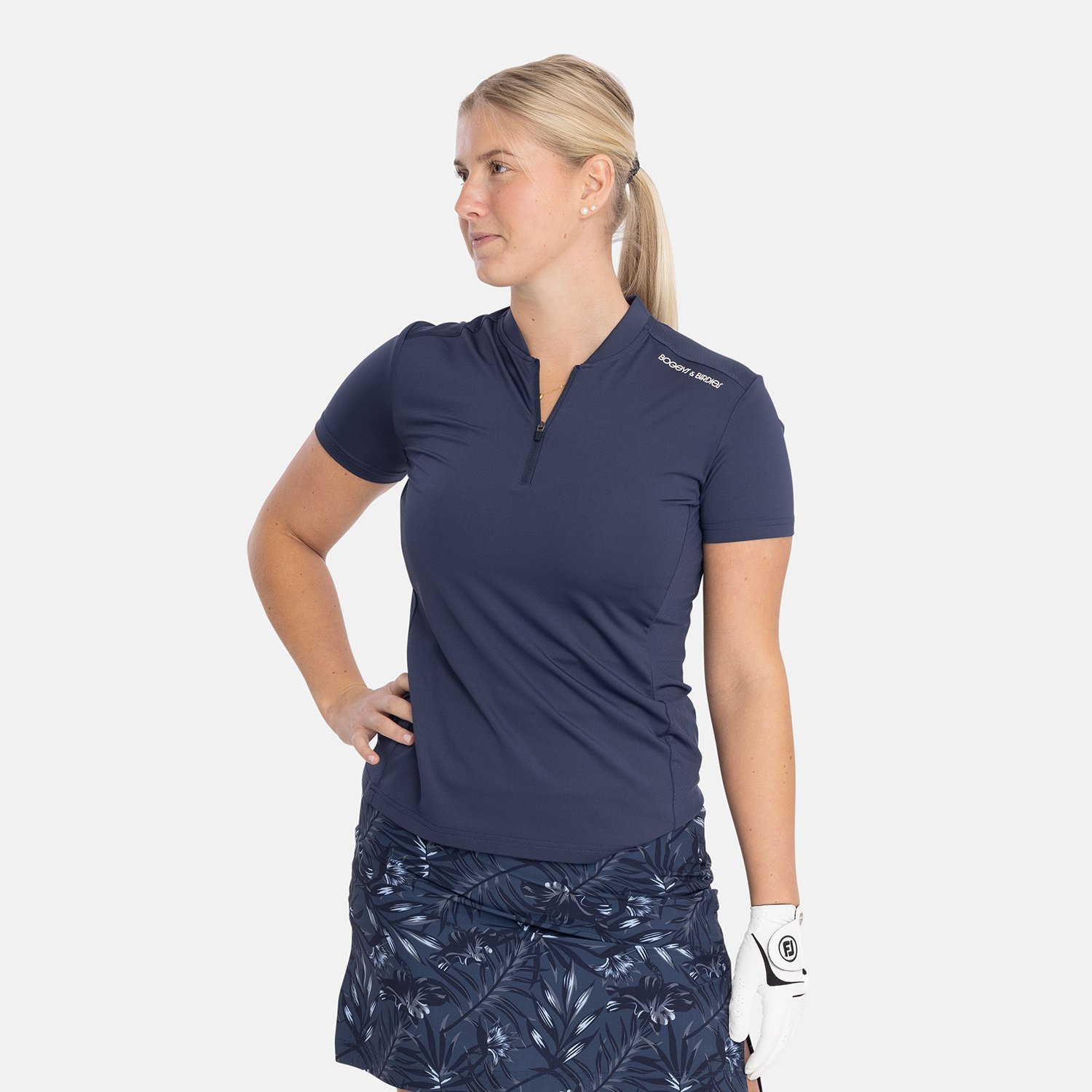 W Tech Blade V-Neck Tee 2.0 Bleu Bogeys & Birdies