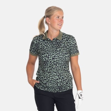 W Tech Hidden Button Pique AOP Le noir Bogeys & Birdies